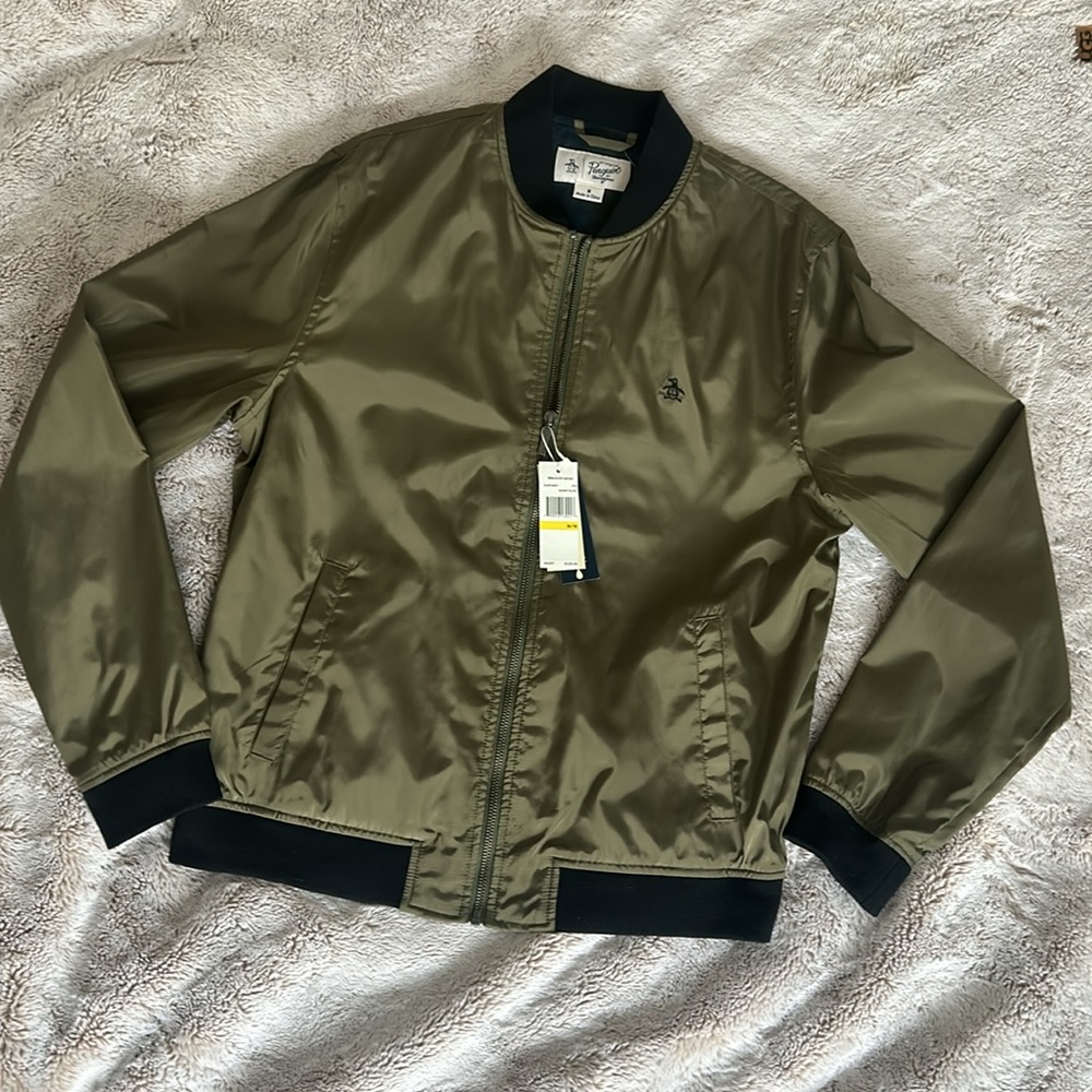 NWT Penguin olive bomber jacket - Picture 3 of 14